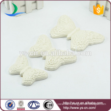 3pcs white butterfly decorations set for art